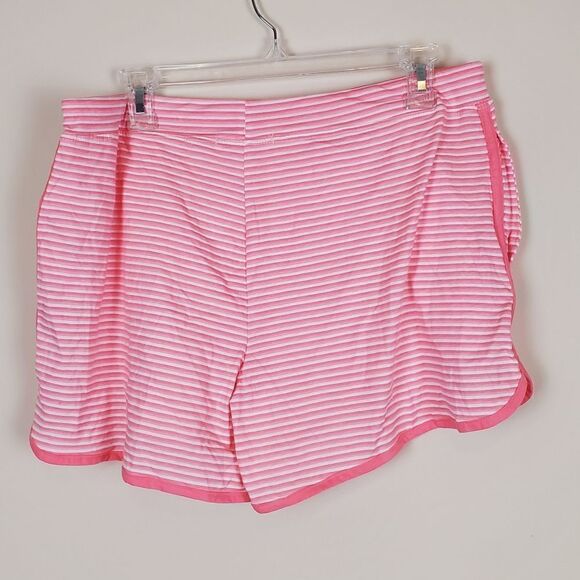 Carole Hochman Pink & White Striped Pajama Shorts Size Medium - Picture 3 of 5